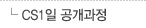 CS1일 공개과정